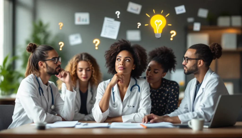 Profissionais de saúde, estética, beleza e bem-estar em reflexão, analisando soluções estratégicas para reforma tributária brasileira