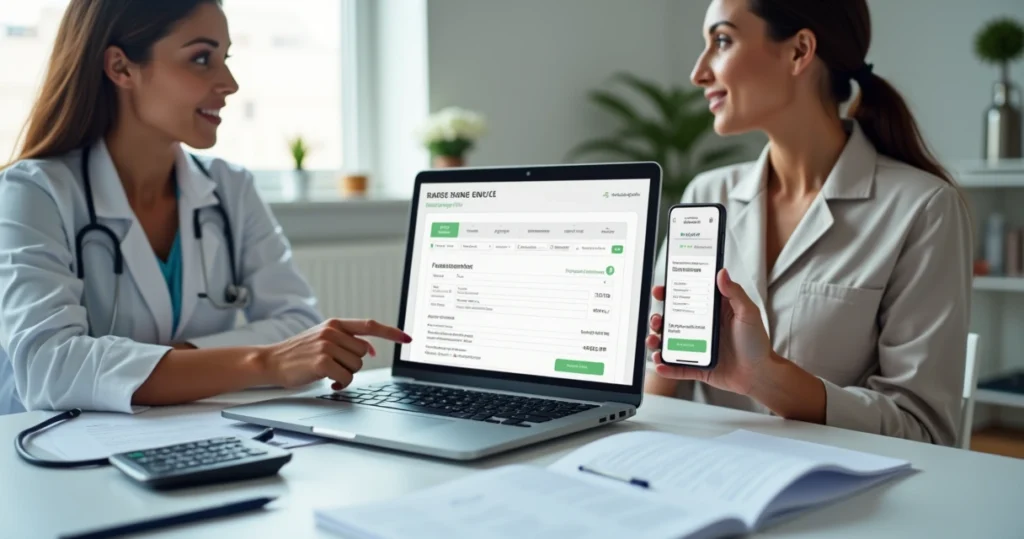 Profissionais de saúde e beleza emitindo NFS-e em plataforma digital