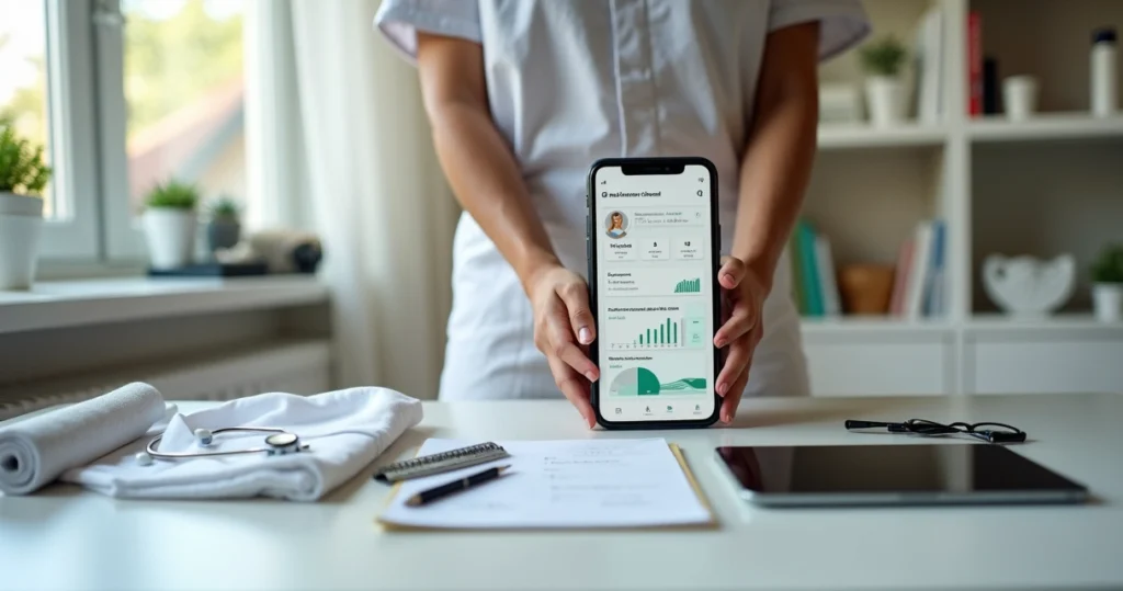 Profissional autônomo consulta e-Social em aplicativo no smartphone