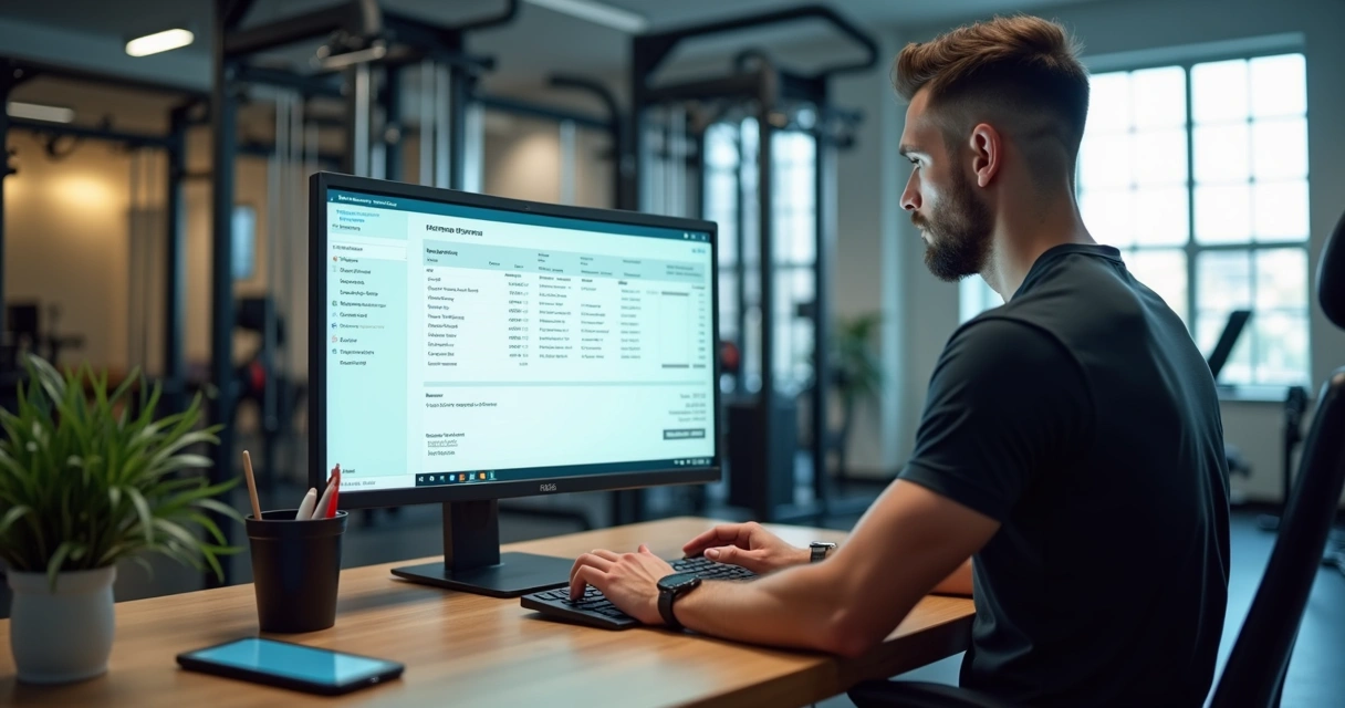 Personal trainer em academia gerando nota fiscal digital